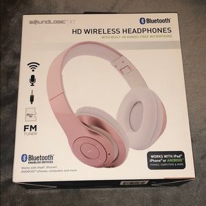 HD Wireless Soundlogic Headphones (pink)